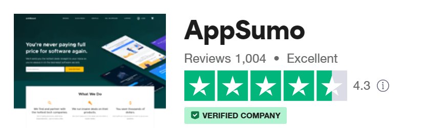 Appsumo Trust Pilot